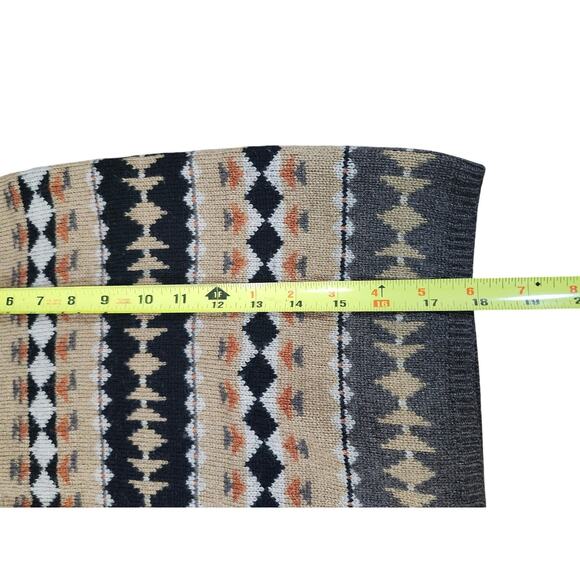 Moda International Wool Blend Knit Knee Length Pencil Skirt Geometric Size XL - Picture 3 of 7